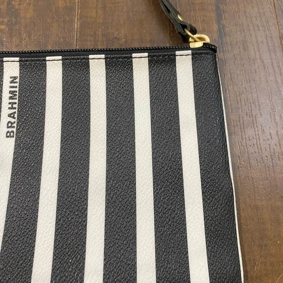 Brahmin black and white striped wristlet - Picture 5 of 5